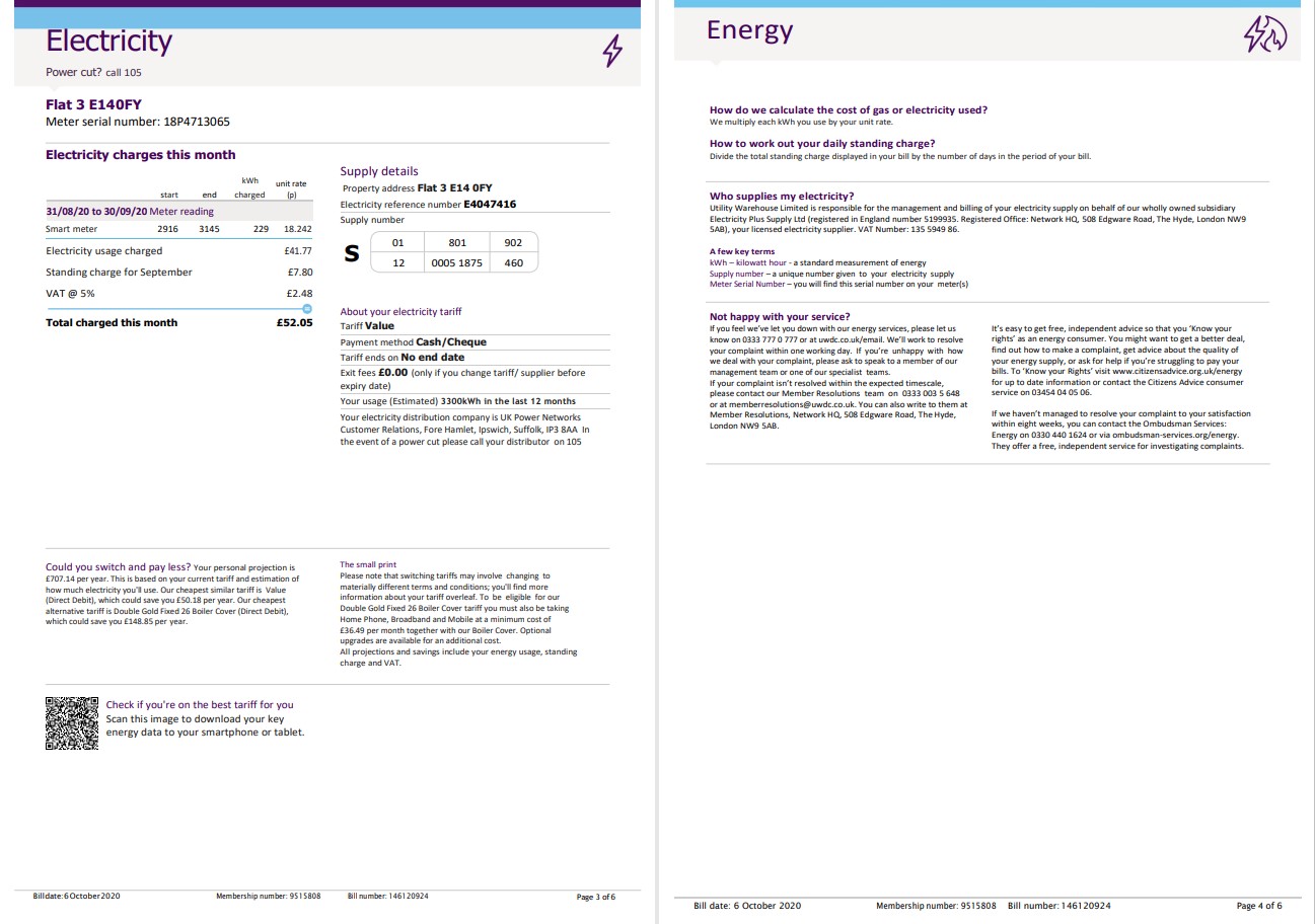  Minol USA business utility bill 